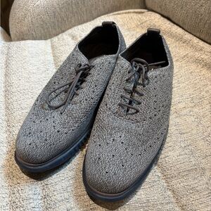 Cole Haan Gray Knit Men's Oxfords